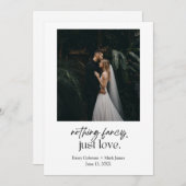 何もなファンシーい、ただの恋愛の発表 招待状 (正面/裏面)