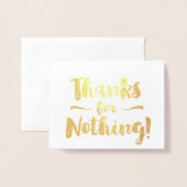 何もをありがとう空想 箔カード (封筒付き正面)