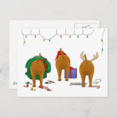 何もアイリッシュ・テリアのクリスマスを接合しません シーズンポストカード (正面/裏面)