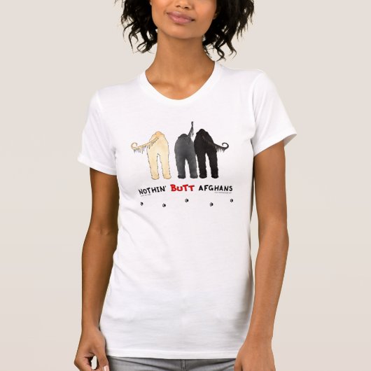 何もアフガニスタン人を接合しません Tシャツ (正面)