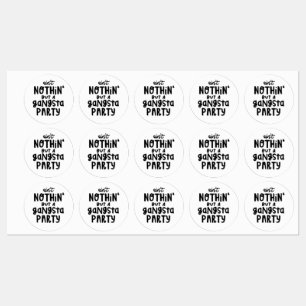 何もギャングパーティー旧学校ヒップホップ ラップの ラベル