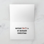 何もサンベルナール峠のクリスマスを接合しません シーズンカード (内部)