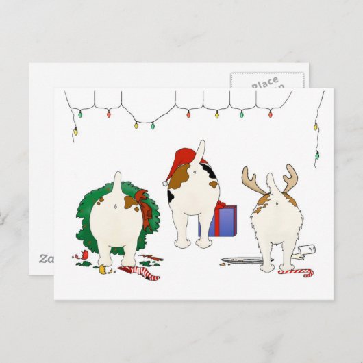 何もジャックのクリスマスを接合しません シーズンポストカード (正面/裏面)