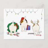 何もジャックのクリスマスを接合しません シーズンポストカード (正面)