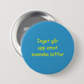 何もスウェーデンのビーフを打ちません: ボタン(Lg) 缶バッジ (正面&裏面)