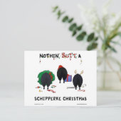 何もスキッパーキのクリスマスを接合しません シーズンポストカード (スタンド正面)