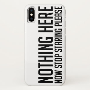何もストップない男おもしろい女の喜び iPhone X ケース