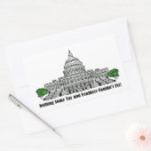 何もタールと羽が直せなかった 長方形シール (封筒)