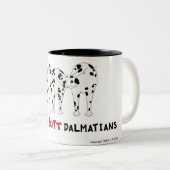 何もダルマチア人のマグを接合しません ツートーンマグカップ (正面右)