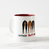 何もドーベルマン犬のマグを接合しません ツートーンマグカップ (正面左)