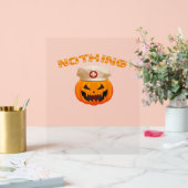 何もナース、ハロウィーンの不気味Pumpki アクリルサイン (ウェディング)