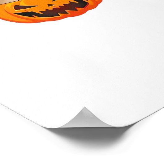 何もナース、ハロウィーンの不気味Pumpki ポスター (角)