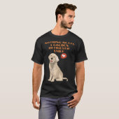 何もビートできるゴールデンリトリバースマイル Tシャツ (正面フル)