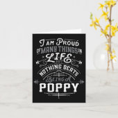 何もビートのケシおじいちゃん父の日は私 カード (黄色い花)