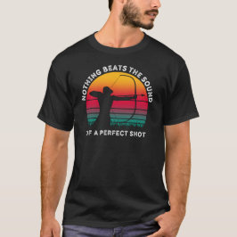 何もビートもなく完璧なショットの音 | アーチャー Tシャツ
