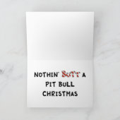 何もピット・ブルのクリスマスを接合しません シーズンカード (内部)
