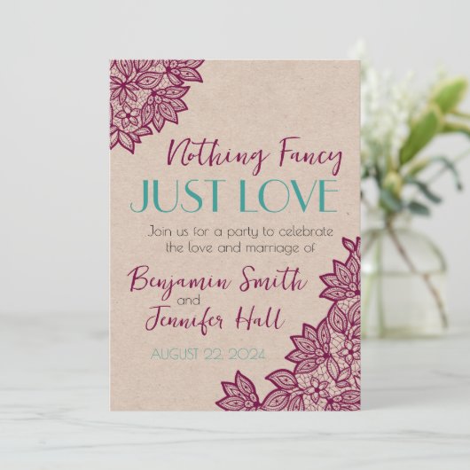 何もファンシーない愛だ！結婚招待状 招待状 (スタンド正面)