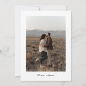 何もファンシーない愛のカジュアル結婚式招待状 招待状 (裏面)