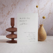 何もファンシーない愛のカジュアル結婚式招待状 招待状