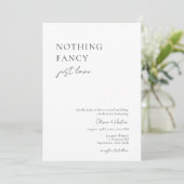 何もファンシーない愛のカジュアル結婚式招待状 招待状 (スタンド正面)