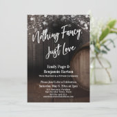 何もファンシーない、ちょうどワイン樽とライトを愛する 招待状 (スタンド正面)