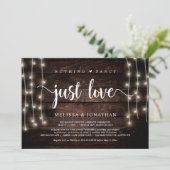 何もファンシーない、ちょうど愛、文字列ライトの駆け落ち 招待状 (スタンド正面)