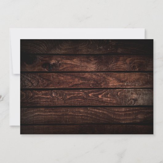 何もファンシーない、ちょうど愛、文字列ライトの駆け落ち 招待状 (裏面)