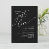 何もファンシーない、ちょうど愛、結婚披露宴 招待状 (スタンド正面)