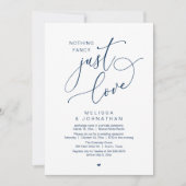何もファンシーない、ちょうど愛、結婚披露宴 招待状 (正面)