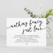 何もファンシーない、愛だ、結婚の駆け落ちパーティー 招待状 (スタンド正面)