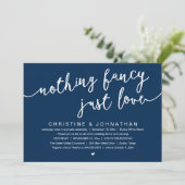 何もファンシーない、愛だ、結婚の駆け落ちパーティー 招待状 (スタンド正面)