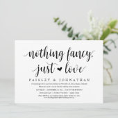 何もファンシーない、愛だ、結婚の駆け落ちパーティー 招待状 (スタンド正面)