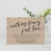 何もファンシーない、愛だ、結婚の駆け落ちパーティー 招待状 (スタンド正面)