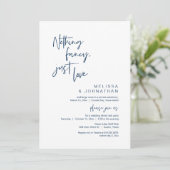 何もファンシーない、愛だ、結婚の駆け落ちパーティー 招待状 (スタンド正面)