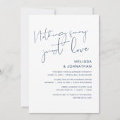 何もファンシーない、愛よ、結婚の駆け落ち 招待状 (正面)