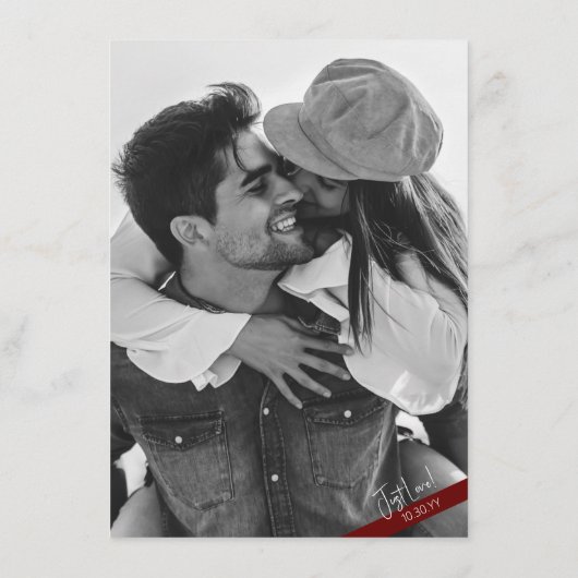 何もファンシーカジュアルバーグニ結婚ーの詳細 エンクロージャーカード (裏面)