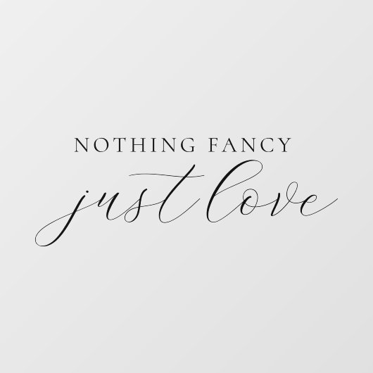 何もファンシーシックなブラックスクリプトを愛して結婚いない ウィンドウサイン (シート)