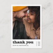 何もファンシーレトロGroovy Photo結婚's サンキューカード (正面)