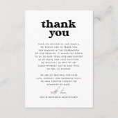 何もファンシーレトロGroovy Photo結婚's サンキューカード (裏面)