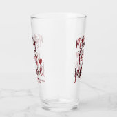 何もファンシー愛しない |ダーククリムゾンレッド結婚ズ タンブラーグラス (右)