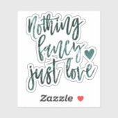 何もファンシー愛しない |ティール(緑がかった色)グリーンスクラップブック シール (シート)