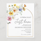 何もファンシー愛しない |ボホ結婚式招待状 (正面)