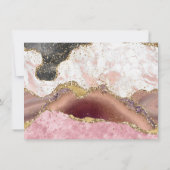 何もファンシー愛しない |ラグジュアリーな瑪瑙の大理石 招待状 (裏面)