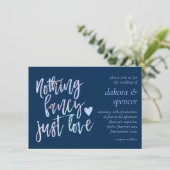 何もファンシー愛しない |海軍とパステル大理石 招待状 (スタンド正面)