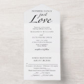 何もファンシー愛しない |結婚の全てが一つ オールインワン招待状 (内側)