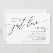 何もファンシー愛し、結婚の駆け落ちブランチ 招待状 (正面)