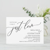 何もファンシー愛し、結婚の駆け落ちブランチ 招待状 (スタンド正面)