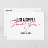 何もファンシー愛するなしありがとう ポストカード (正面/裏面)