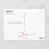 何もファンシー愛するなしありがとう ポストカード (裏面)