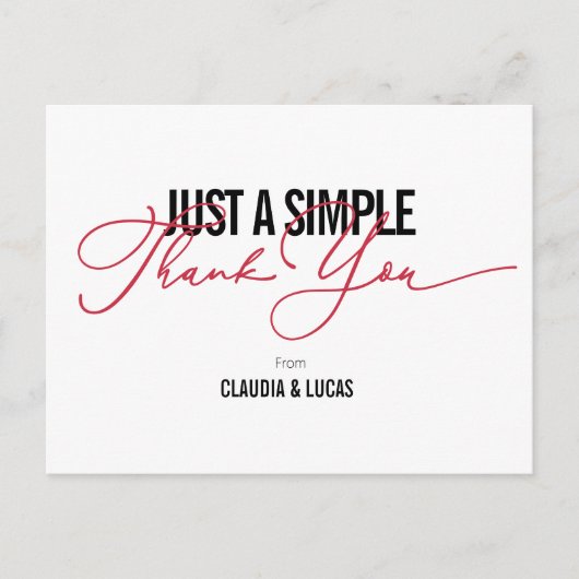 何もファンシー愛するなしありがとう ポストカード (正面)